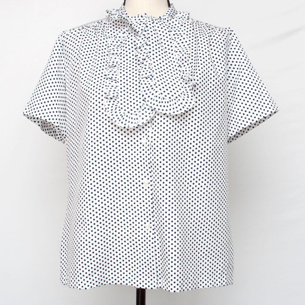 Vintage Lucky Winner Polka dot blouse Sz 15/16